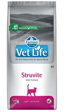 Farmina Vet Life сухой корм для кошек при мочекаменной болезни, струвиты (struvite)