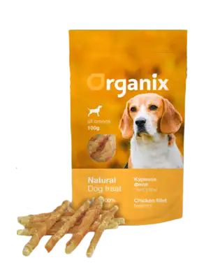 Organix лакомство для собак «Твистеры куриные» 100% мясо
