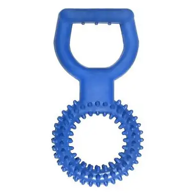Tappi игрушка для собак "Ригель" кольцо цветное с ручкой, голубое
